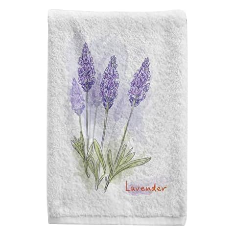ALAZA Lavender Hand Towels Cover
