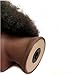 Afro Curly Hair Mannequin Head for Braiding, 100% Human Hair Black Mannequin Head for Hair Styling 8