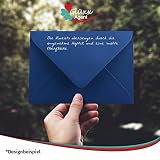 300 kopert listowych DIN C6 w nocno-niebieskim kolorze - 11,4 x 16,2 cm - 120 g/m² klejenie na mokro, koperta bez okienka na zaproszenia od Twojej firmy Glüxx-Agent