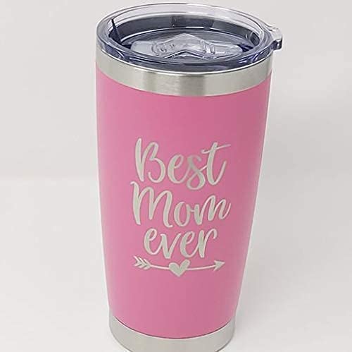 Best Mom Coffee Tumbler For Women, Insulated Stainless Steel Travel Mug For Women, Pink Travel Mug #TOP4