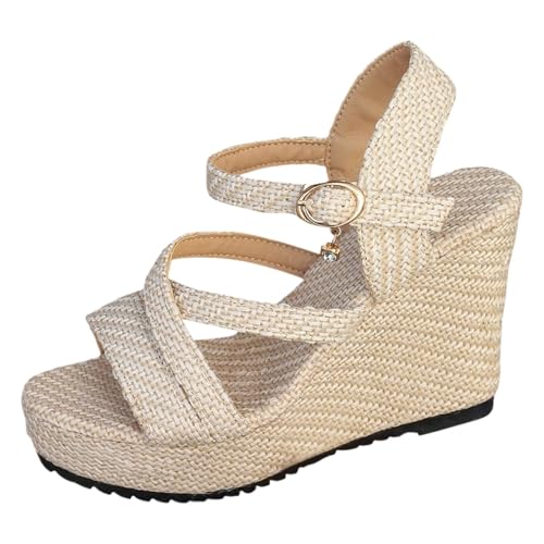 Female Casual Slingbacks Sandals Women'S Wedge High Heel