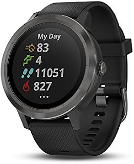 Garmin vívoactive 3, GPS Smartwatch Contactless Payments Built-In Sports Apps, Black/Slate
