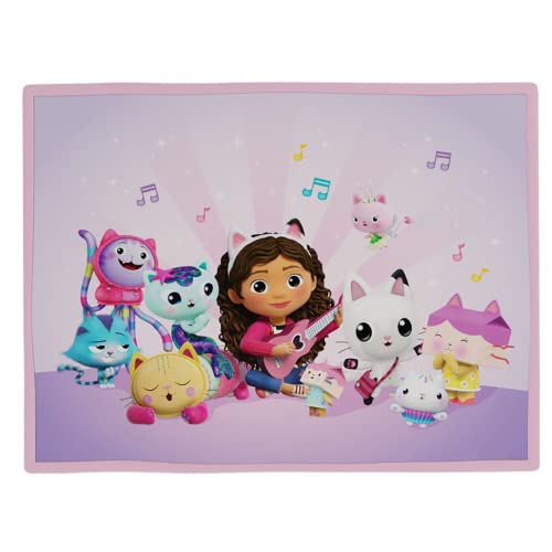 DreamWorks Gabby's Dollhouse Kids Room Non Slip Area Rug, 69 in x 52 in, (Official Licensed Product) by Franco