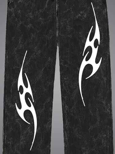 Image of fanideaz Mens Cotton Baggy Trackpant for Men | Streetwear Loose Fit Track Pants for Men | Comfortable Breathable Cotton Casual Wear Lower for man Stylish