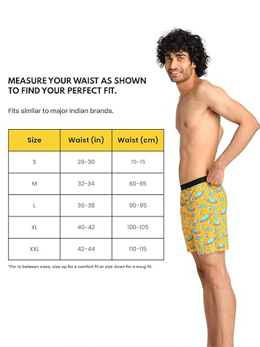 Image of Bummer Micro Modal Boxer Shorts for Men - Ultra Soft & Breathable, 3 Times Softer Than Cotton, Anti-Bacterial, Stretchable for Ultimate Comfort & Style, Pack of 1 (A Shark Tank Product)