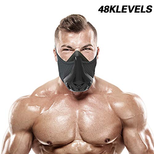 SevenAndEight - Máscara de entrenamiento (48 4.0, niveles de resistencia respiratoria, entrenamiento de mascarillas en altitula)