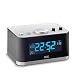 Produktbild ADE Digitaler Radiowecker CK 1706. Bluetooth Lautsprecher mit LCD-Display, 2 Weckzeiten, Snooze, Thermometer, Sleeptimer, Raumklang, USB. Gehäuse mit Edelstahl. Schwarz - Silber