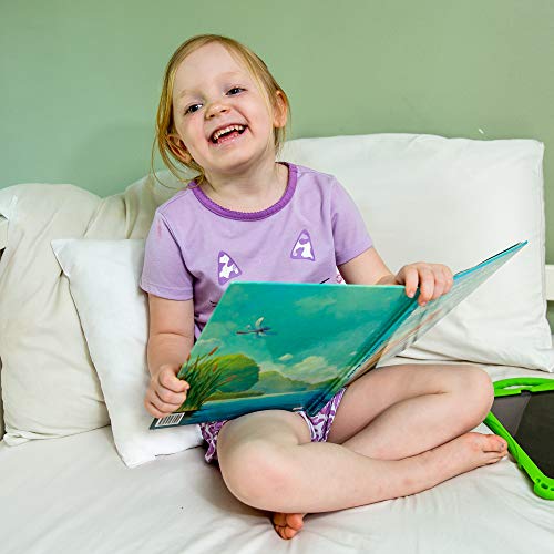 Image of Toddler Kids Pillowcase for Boys and Girls - White - Two Pack - 100% Twill Cotton - 13x18 Shrinks to fit - Envelope Style Closure - Machine Washable Soft Travel Size