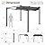 VINGLI 10’x 10' Outdoor Pergola Retractable Aluminum Pergola Canopy with Adjustable Roof, Patio Pergola for Deck, Porch, Garden, Yard (Gray)