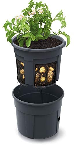 rg-vertrieb Blumentopf Kartoffel-Pflanztopf Potato Topf 28L Kartoffel-Anzuchttopf Gemüse Kartoffeln Pflanzkübel Pflanztopf Höhe 31 5cm ( 400)