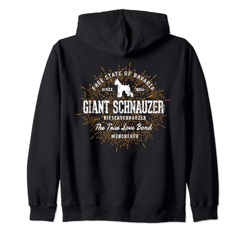 Giant Schnauzer per gli amanti dei cani Schnauzer gigante Felpa con Cappuccio