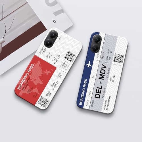 Image of COLORflow Back Cover Compatible with Poco X7 Pro 5G | Boarding Pass Colors Customized Back Cover Compatible with Poco X7 Pro 5G