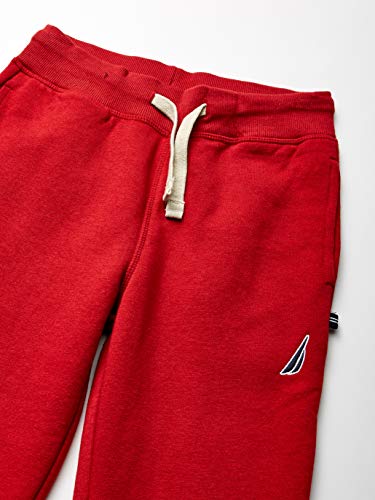 Nautica Little Boys' Fleece Pull-On Jogger Sweatpant Legacy, Sullivan Red Rouge, 4 #TOP1