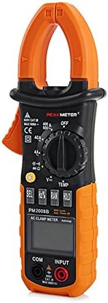 Digital Clamp Multimeter Multifunctional Resistance Capacitance Frequency Duty Cycle Voltage Current Tester, Display: 4000 Counts, 4V/40V/400V/600V