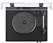 Crosley CR6048A-BK Strobe Bluetooth Vinyl Record Player with Music Sync Color Changing LED Lights, Black