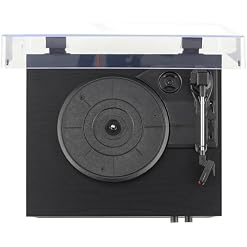 Crosley CR6048A-BK Strobe Bluetooth Vinyl Record Player with Music Sync Color Changing LED Lights, Black - Les Beatles, Paul McCartney, John Lennon, RIngo Starr, George Harrison Crosley CR6048A-BK Strobe Bluetooth Vinyl Record Player with Music Sync Color Changing LED Lights, Black – Image 6