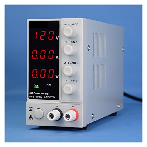 Alimentation CC à découpage stabilisée 120V 3A avec affichage LED mini format blanc