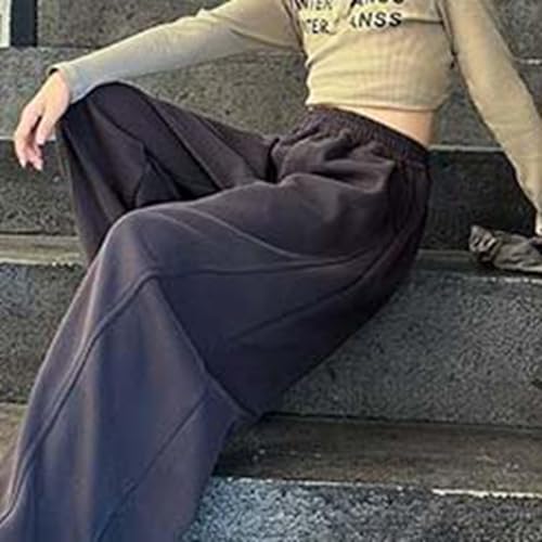 Baggy Sweatpants for Boys Girls Wide Leg Fleece Soft Jogger Straight Leg Sport Pants Kids Elastic Waist Warm Trousers4