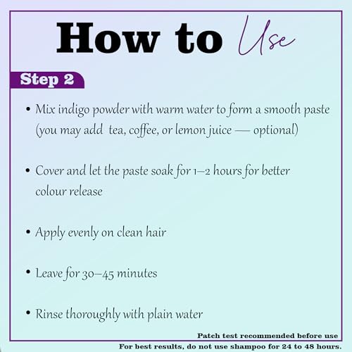 Mi Nature Indigo Leaf Powder 227g (8oz) |Pure Herbal Tint for Dark Hair Color | Natural Tinctoria Powder (Indigofera Tinctoria)