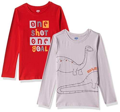 Image of Amazon Brand - Jam & Honey Boys T-Shirt (Pack of 2)