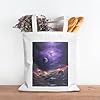 BOXILTD Uranus Canvas Tote Bag - Reusable and Eco-Friendly Tote Bags Suitable for Many Occasions, Space Planet, One Size #2
