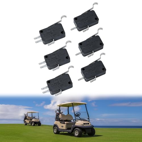 1014807 & 1014808 2 & 3 Prong Micro Switch for Compatible with Club Car Golf Cart DS & Precedent, Terminal Micro Switch Speed Forward Reverse, 12A 125/250VAC Replaces for Stens 430-115
