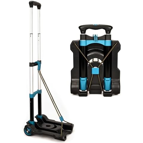 Acroma Foldable Luggage Cart with Elastic Ropes Cover