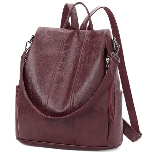 Sac à dos femme antivol grand sac bandoulière convertible polyvalent