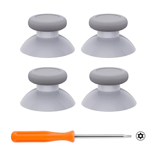 Image of eXtremeRate Thumbsticks for Xbox Series X|S, 4PCS Replacement Joysticks Repair Kit for Xbox Wireless Controller, Custom Accessories Analog Stick for Xbox One S /X /Elite Controller - New Hope Gray