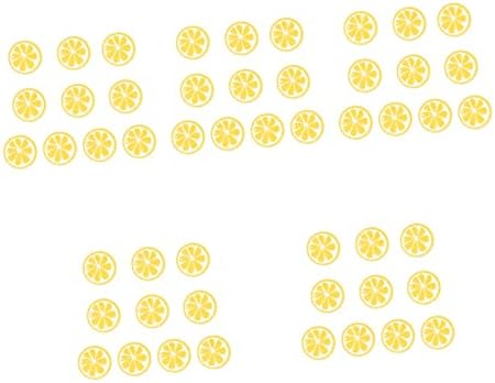 NOLITOY 50 Pcs DIY Material Accessories Letter a Ornament Wood Slices for Centerpieces Wood Craft Material Yellow Party Supplies Drinks
