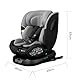 globalkids kindersitz 360 Drehbar isofix, i-Size(ECE R129) 40-150cm(0-36kg) Reboarder Baby Autositz, ab Geburt -12 Jahre,Grey