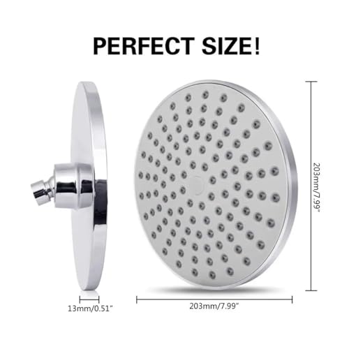 Pomme de douche haute pression fixe effet pluie économie eau spa - 5