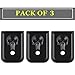 Pack of 3, 3D Anodized Aluminum Magazine Base Floor Plate for 10mm Glock G20 G20sf G29 G29sf G40 .45 Auto Glock G21 G21sf G30 G30s G30sf G36 G41 and G21 G40 G41 MOS Mag Baseplate Accessories, Skull