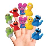 Sesame Street 5 Piece Finger Puppet Set - Easter Basket Stuffers, Easter Egg Fillers, Easter Decorations, Party Favors, Educational, Playtime, Bath Toys (69230), 0.14 pounds