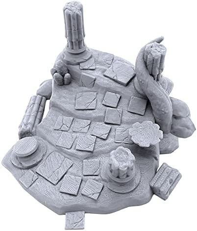 EnderToys Sunken Temple Ruined Pillars by Makers Anvil, 3D Printed Tabletop RPG Scenery and Wargame Terrain for 28mm Miniatures image 3