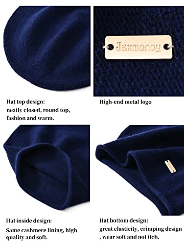 jaxmonoy Slouchy Knit Beanie Hat for Women Winter Soft Warm Ladies Laightweight Slouch Knitted Skull Beanies Cap