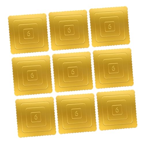 LAPYAPPE Pcs Gold Cake Boards Inch Cake Drum Elegant Decorations for Birthday Baking Accessory Party Supplies