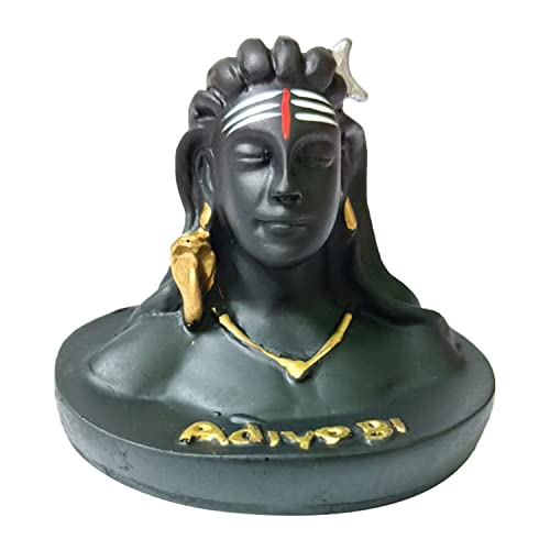 Image of Adiyogi Shiva Statue for Car Dashboard Idol, Pooja & Gift, Mahadev Murti Idol Figurine Showpiece Sculpture, Shankara for Home,Office Decor,