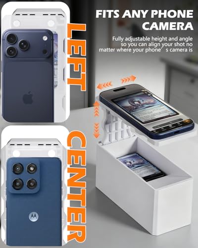 CloudValley TCG Card Scanner Stand for MTG Collector Trading Cards, 【ABS Material】Adjustable Holder for Phone Scanning,【Fast Scan & Price Check】Compatible with ManaBox APP（Non-3D Printing） — view 4