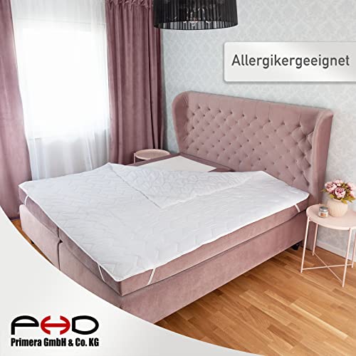 PHD Primera Matratzenschoner 200x200 cm - 60°C waschbar u. Allergiker-empfohlen für mehr Hygiene im Bett… – Bild 3