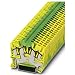 Produktbild PHOENIX CONTACT STS 2,5-QUATTRO-PE Schutzleiter-Reihenklemme, 2,5 mm² Nennquerschnitt, 4 Anschlüsse, Grün-Gelb, 50 Stück