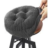 BUYUE Cojín de asiento para taburete de bar redondo, 1 unidad)