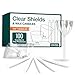 Concordia Supply Candlelight Service Set Vigil Candles 5.75" x 1/2" and Clear Plastic Shields (Set of 100)