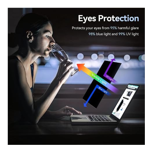 Image of Pxin Laptop Pro Privacy Guard compatible with 13.3 Inch (16:10) Laptop | Privacy screen protector | Anti Glare | Anti Spy Screen | Reduces blue light | Eye Protection