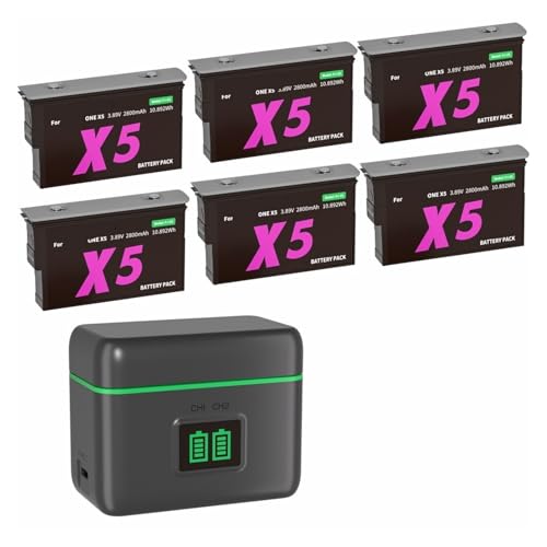 Batería recargable One X5 para viajes con cargador de caja doble PJ-X5