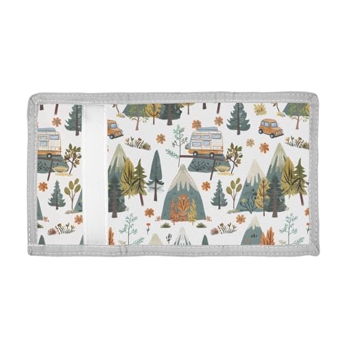 ALAZA Kids Wallets for Boys Girls Toddler Trifold Wallet Children Small Cartoon Village with Zipper Coin Pocket2