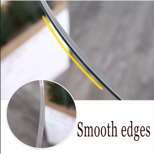 Verre trempé rond 52 cm pour sublimer votre table basse de café et repas