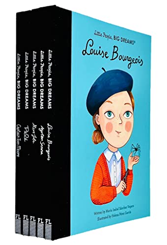 Little People Big Dreams Series 10 Collection Books Set Book 46 To 50 (Pele, Captain Tom Moore, Steve Jobs, Louise Bourgeois, Ayrton Senna)