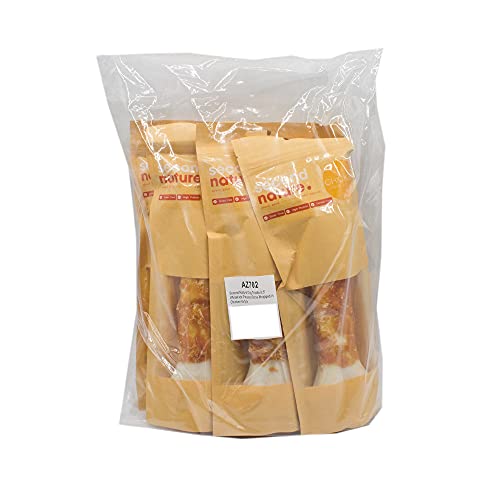 Second Nature Premium, , Dog Treats 8.5" Whitehide Pressed Bone Wrapped in Chicken 6x1pk, 1 count (Pack of 6) - Image 4