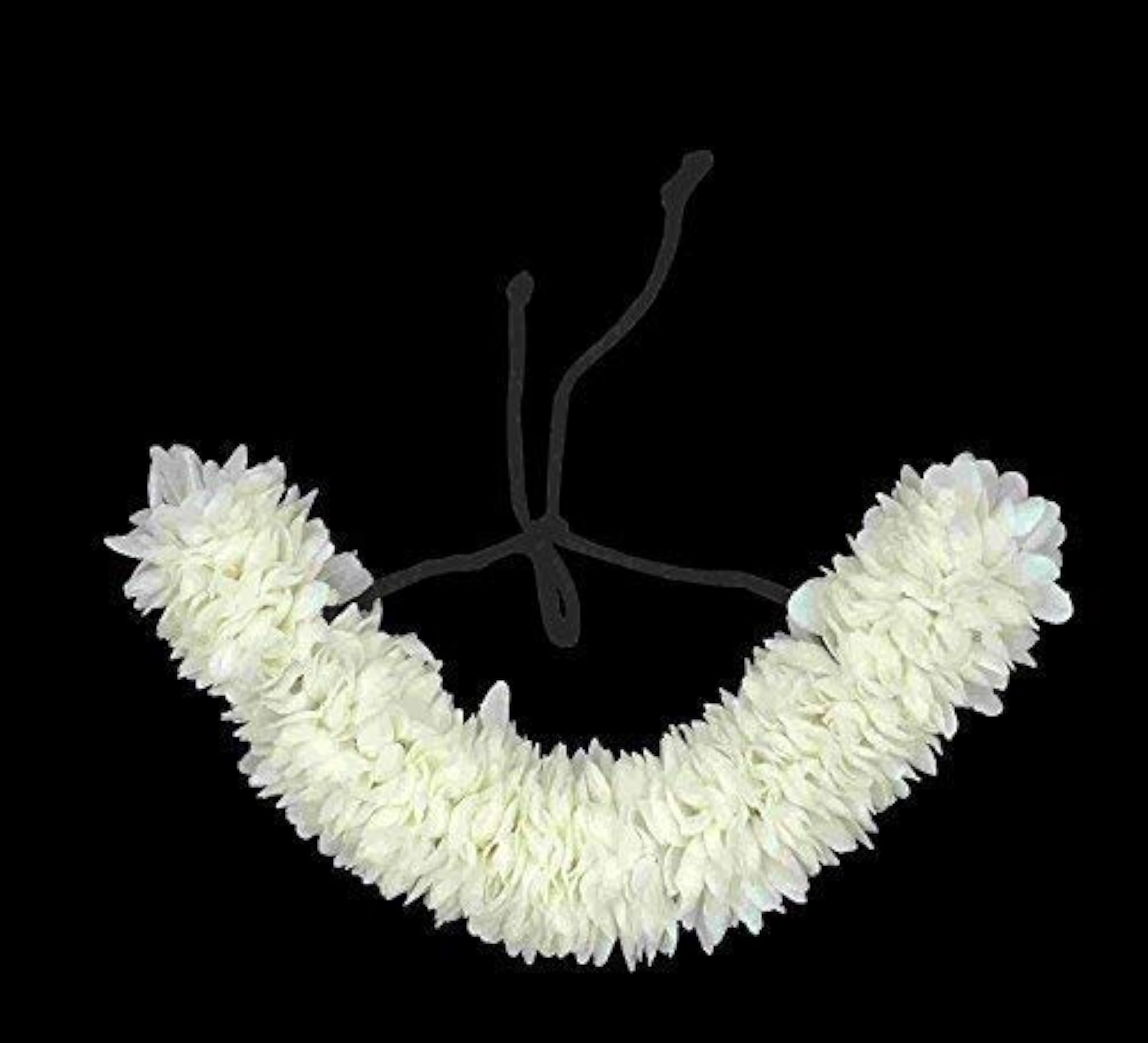 World White Cloth Gajra Veni Pro Basic Clip-on Hair Accessories